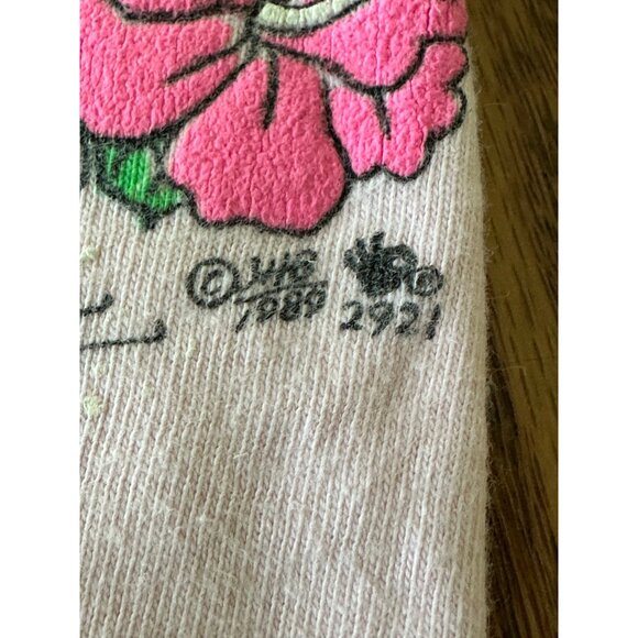 Vintage Hawaii Tshirt Neon Pink Single Stitch Graphics 1989 80s 90s1980s Read XL - Picture 3 of 11